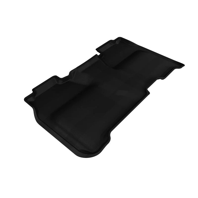 Black 3D MAXpider Kagu Series second-row floor mats with carbon fiber texture and MAXpider anti-skid backing.