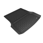 Black 3D MAXpider Kagu cargo liner for 2015-2021 Tesla Model S with custom-fit raised edges and textured surface.