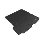 3D MAXpider Kagu Series black cargo liner with carbon fiber texture installed in a Volvo XC90.