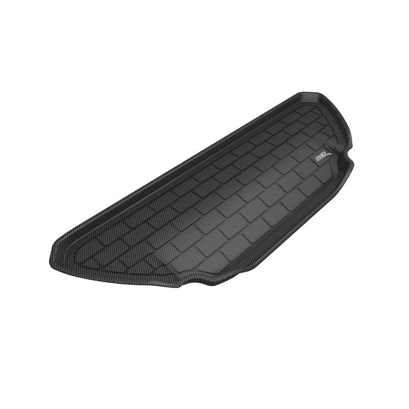 Black 3D MAXpider Kagu Series cargo liner for Tesla Model X featuring a textured surface and raised protective edges.