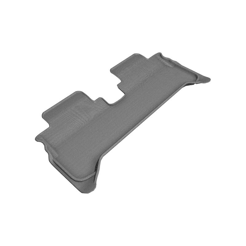 Gray 3D MAXpider Kagu Series 2nd row floor mats with carbon fiber texture for 2017-2023 Chevrolet Bolt EV.