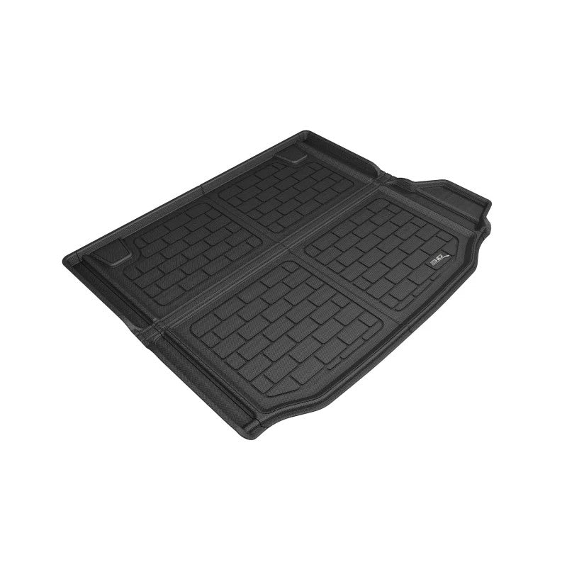 Black 3D MAXpider Kagu cargo liner with textured surface and raised edges for 2018-2024 BMW X3.