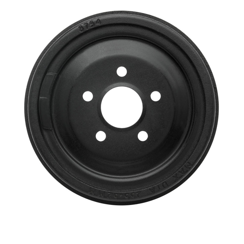 DFC 365-40006 front true balanced brake drum featuring a black high-temperature corrosion-resistant coating.
