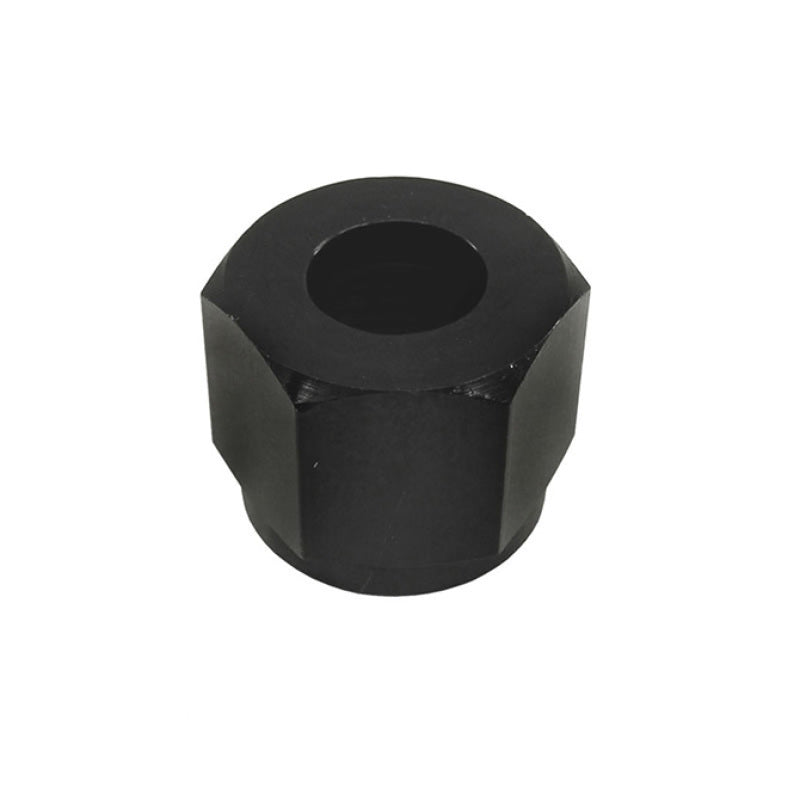 Nitrous Express metal bottle nut for 326 NX series valves and 4AN or 6AN feed nipples.