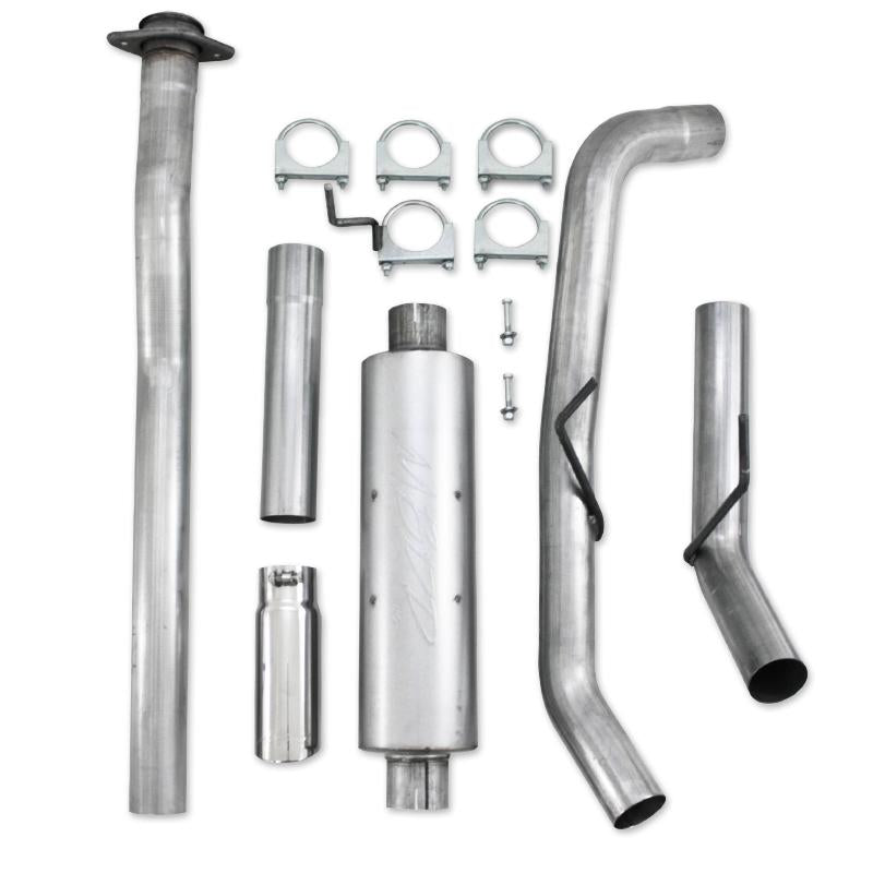 MBRP ARMOR LITE 3-inch aluminized cat-back exhaust system with mandrel-bent tubing and stainless steel tip