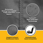 Covercraft 24-25 Toyota Tacoma Carhartt SeatSaver Custom Seat Cover - Gravel
