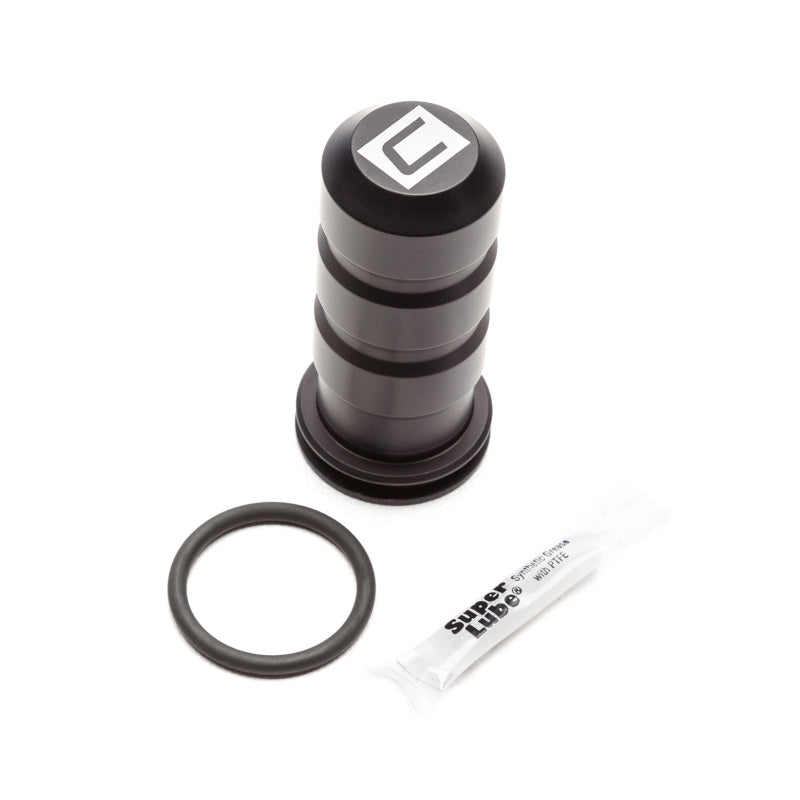 Black anodized billet aluminum Cobb Sound Suppression Chamber with O-ring for Ford Focus RS turbocharger
