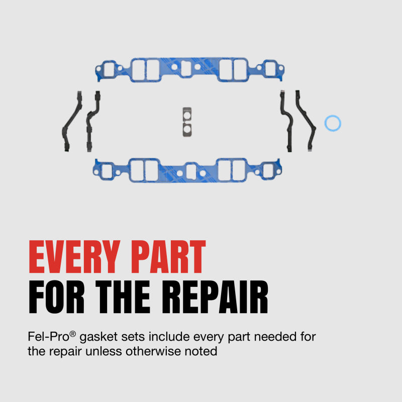 Fel-Pro 1206 Pintoseal intake manifold gasket set for Small Block Chevy with blue sealing beads
