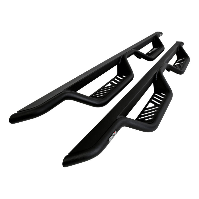 Westin Outlaw Drop Nerf Step Bars - Textured Black - Fits Select 2014-2019 Chevy/GMC Silverado/Sierra 1500-3500 (Double Cab)