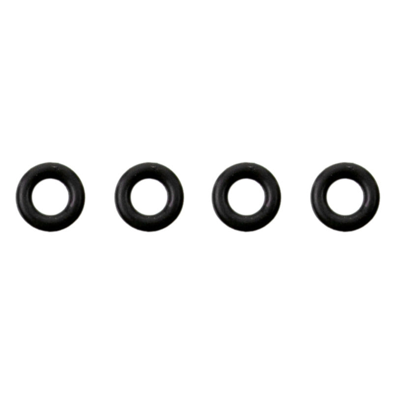 Fel-Pro ES70599 fuel injector O-ring kit showing a set of black rubber sealing rings for automotive fuel systems.