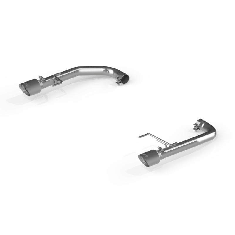 MBRP Armor Pro Series T304 stainless steel 2.5-inch axle-back exhaust system with 4-inch tips for 2015-2026 Mustang GT.