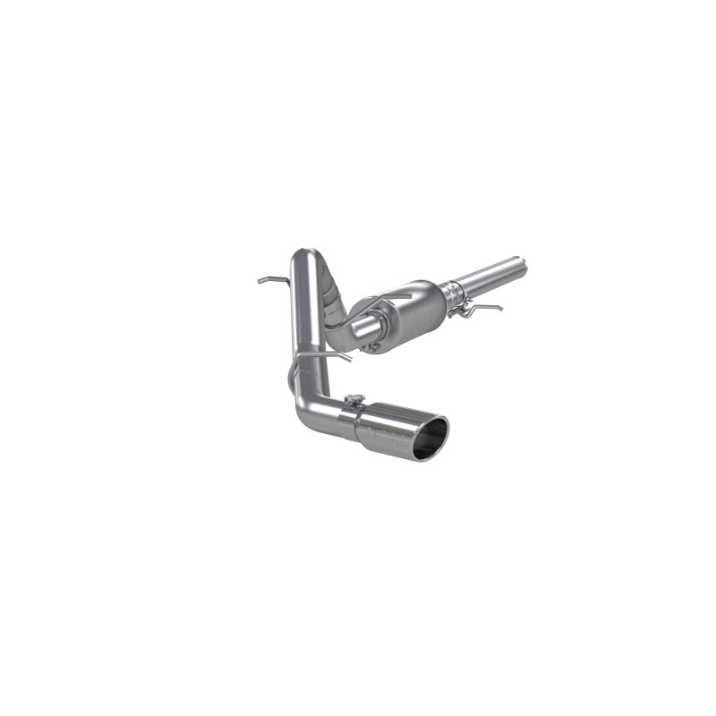 MBRP Armor Plus 3-inch T409 stainless steel cat-back exhaust system with a mirror-polished T304 tip.