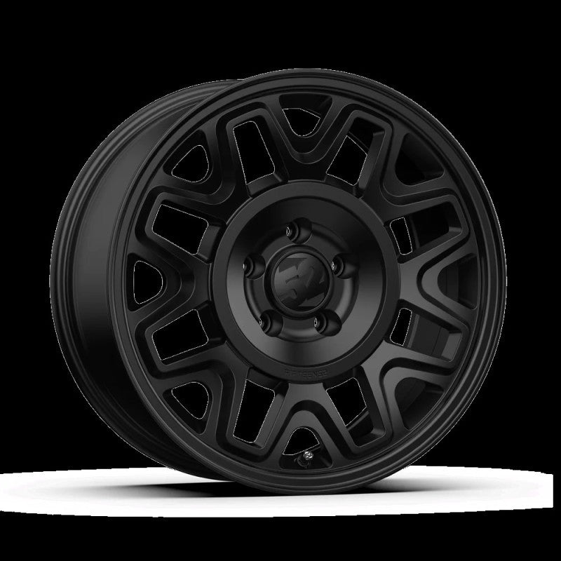 Fifteen52 Wander MX 17x8 wheel in Asphalt Black finish featuring a multi-spoke off-road design