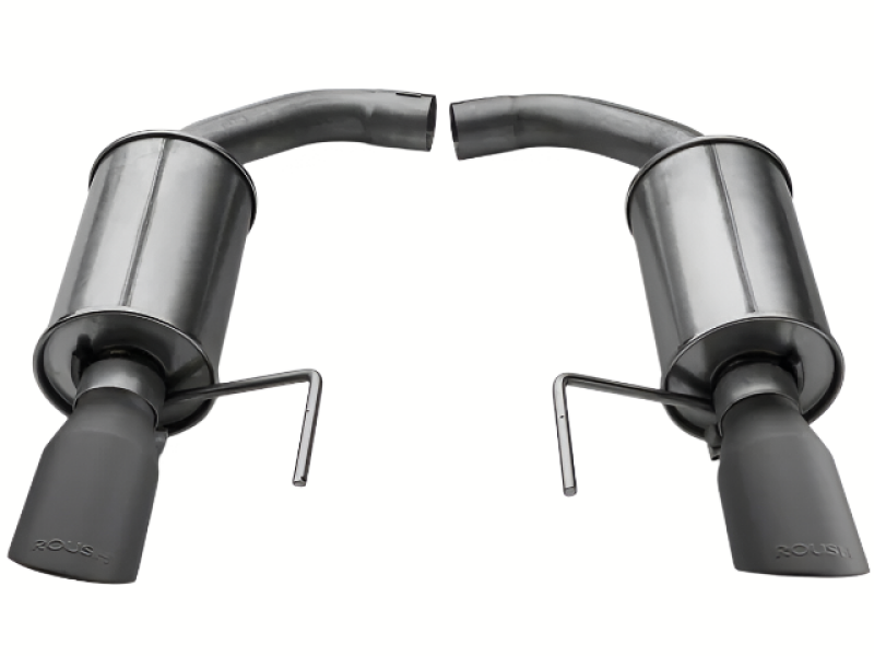 Roush Axle-Back Exhaust with Black Tips for 2015-2026 Ford Mustang (V6 / 2.3L EcoBoost)