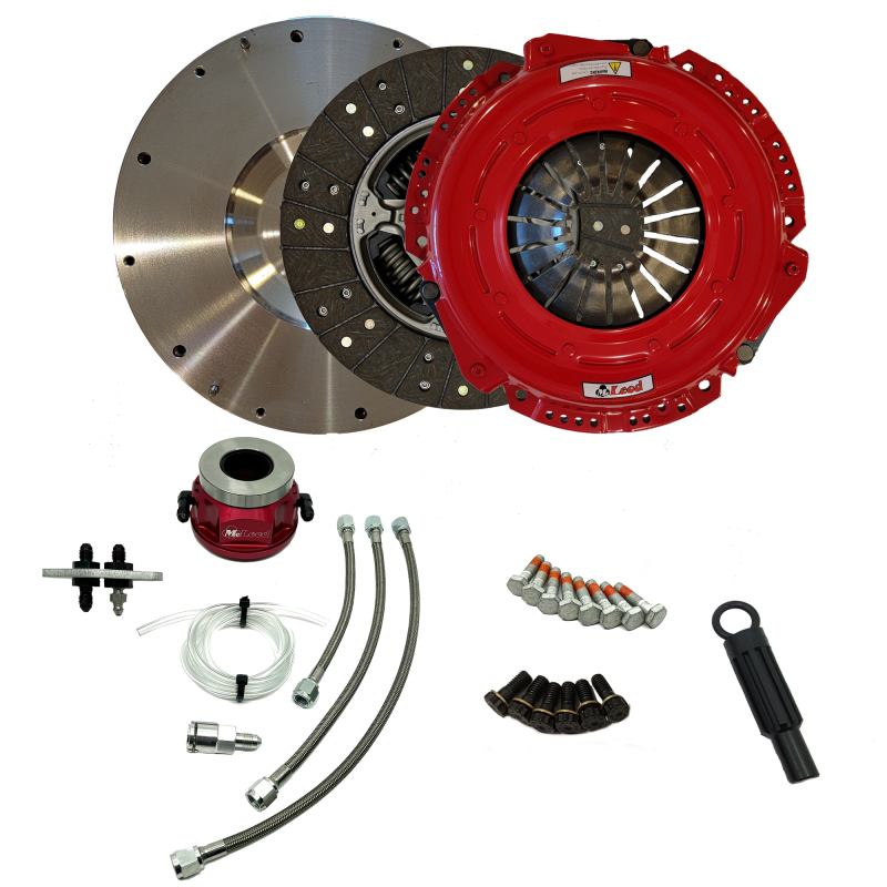 McLeod Adventure Series Trail Pro Pack clutch kit with high-clamp pressure plate, organic disc, and installation hardware.