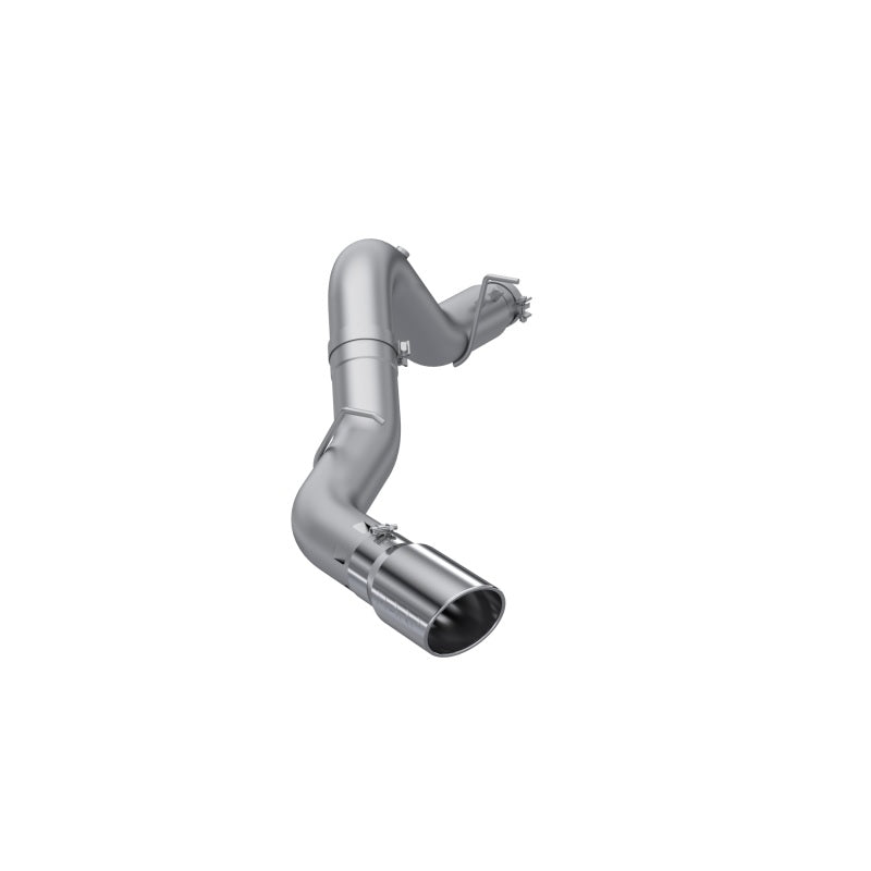 MBRP Armor Lite 5-inch aluminized steel DPF-back exhaust system with single side exit for 6.6L HD trucks