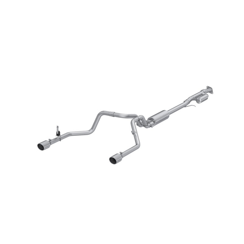 MBRP Armor Lite 3-inch aluminized steel cat-back exhaust system for 2019-2026 Silverado and Sierra 1500 trucks.