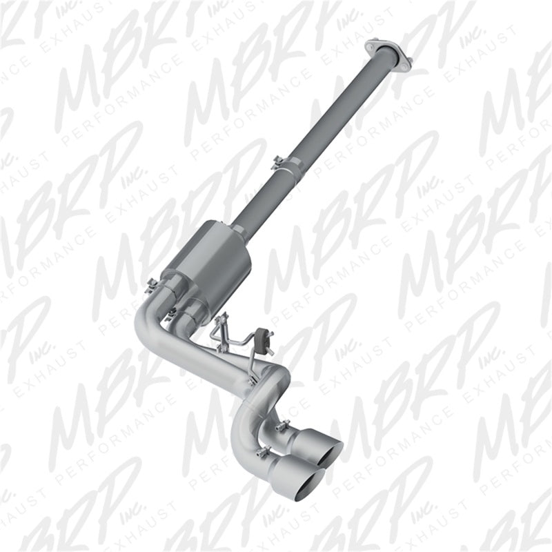 MBRP Armor Lite 3-inch aluminized steel cat-back exhaust with dual 4.5-inch pre-axle tips for 2009-2014 Ford F-150.
