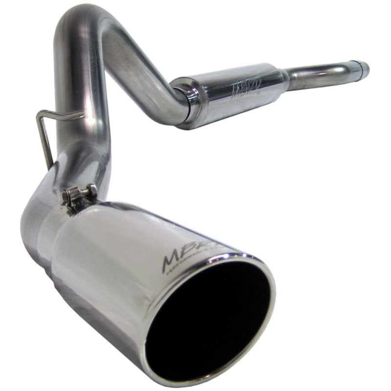 MBRP Armor Plus T409 stainless steel single-exit cat-back exhaust for 2006-2007 GM 2500/3500 Duramax trucks.