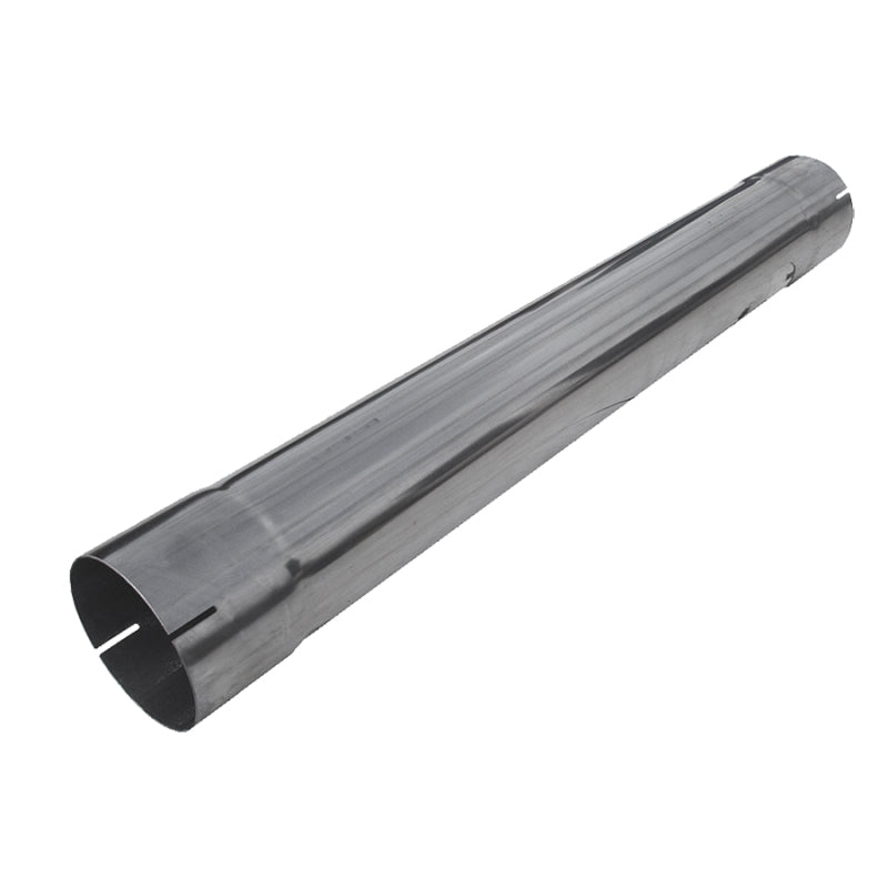 MBRP T409 stainless steel muffler delete pipe with 4-inch inlet and outlet and 30-inch overall length.