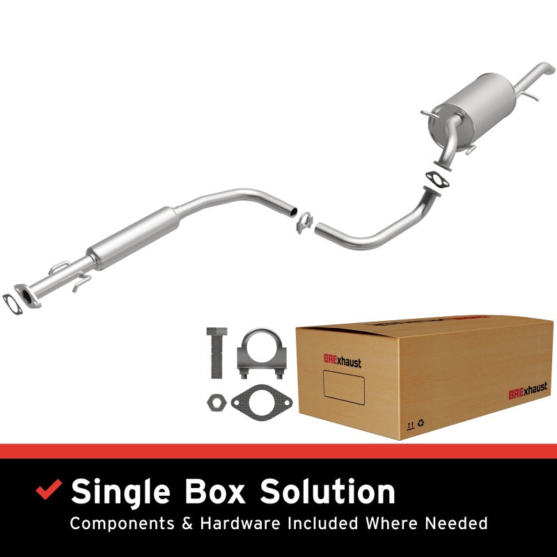 BRExhaust 106-0465 aluminized steel direct-fit exhaust kit including pipes, gaskets, and U-bolt clamps