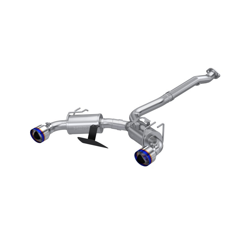 MBRP Armor Pro Series T304 stainless steel 3-inch cat-back exhaust with dual burnt tips for 2023-2026 Toyota GR Corolla.
