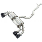 Invidia R400 Valved Cat-Back Exhaust with 76mm Piping and Straight Cut Black Tips for 2022+ Volkswagen Golf R (MK8)
