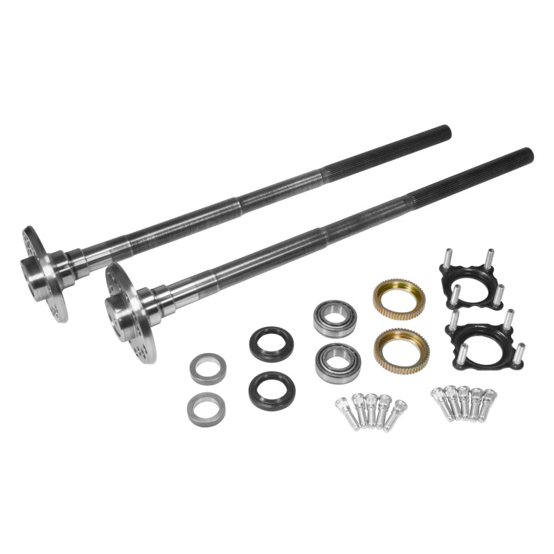 Yukon 4340 chromoly 32-spline rear axle shafts with bearings and seals for 2007-2018 Jeep Wrangler Rubicon Dana 44.