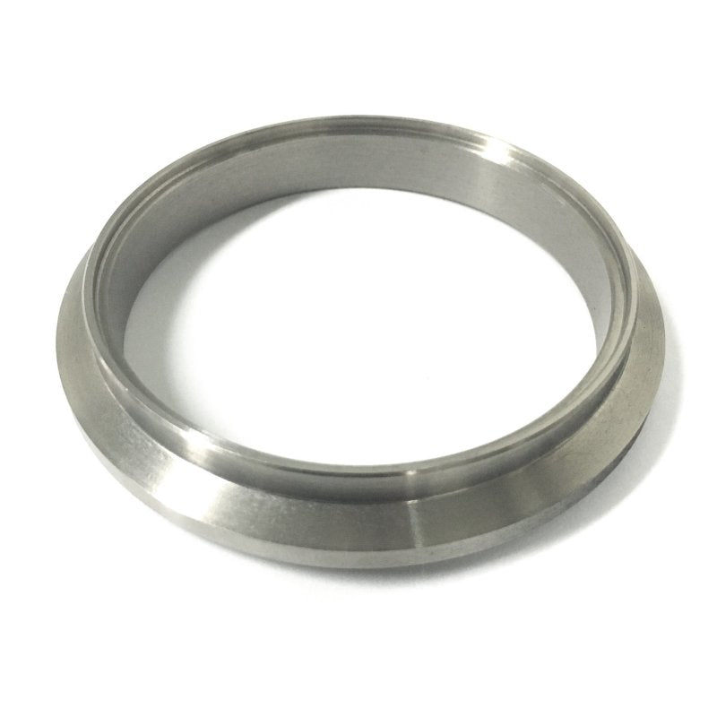 Ticon Industries titanium V-band turbine outlet flange with 81mm fire ring for Garrett GT28-GT40 turbochargers