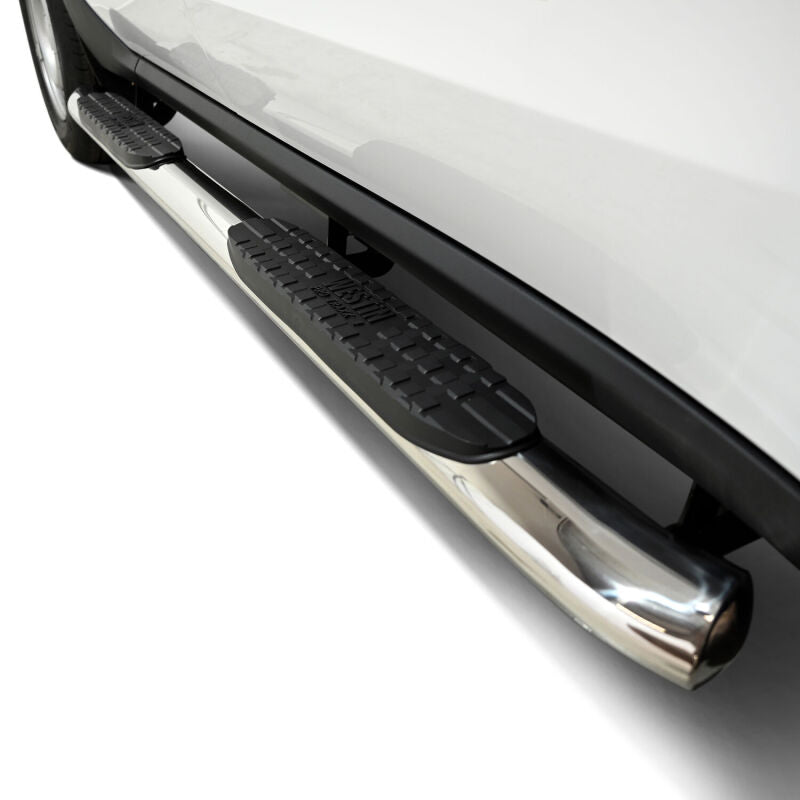 Westin Pro Traxx 4 Polished 4-Inch Oval Nerf Step Bars for 2022-2024 Ford Maverick