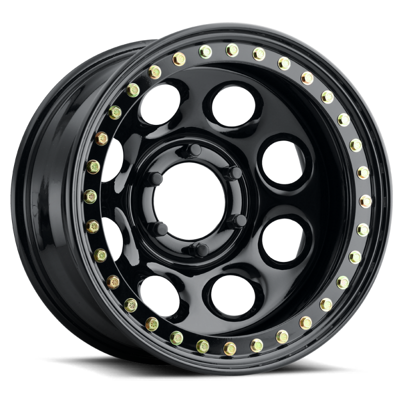 Gloss black Raceline RT81 Rock 8 beadlock wheel featuring an 8-spoke design and 17x9.5-inch dimensions.