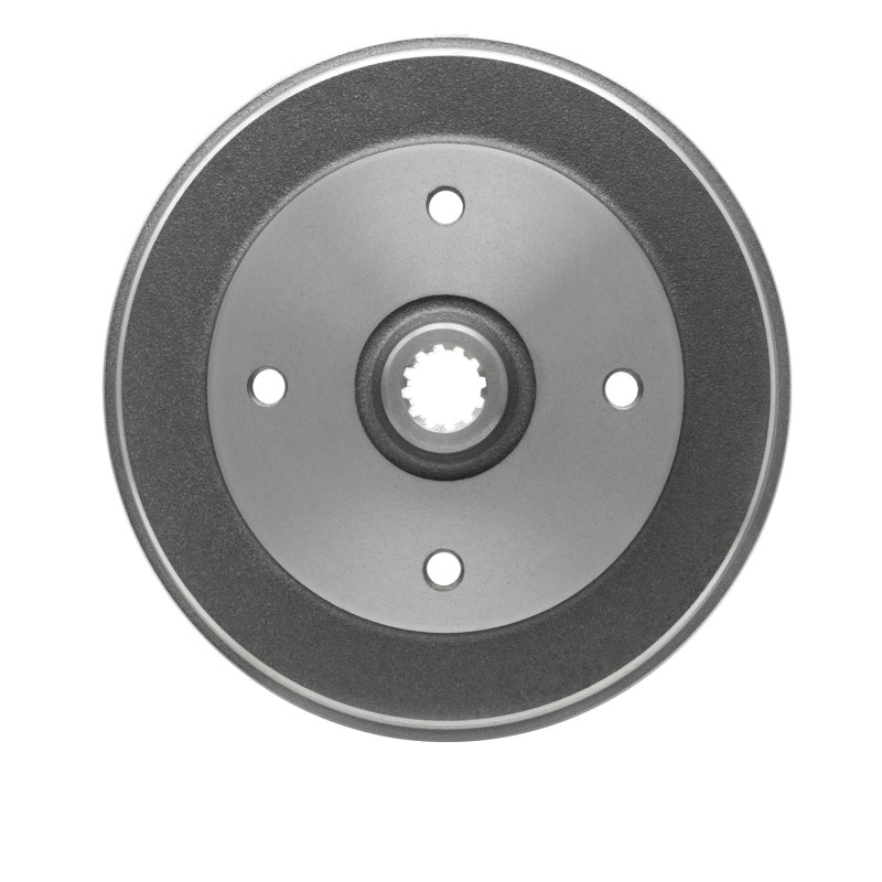 DFC 66-80 series rear brake drum with black high-temperature anti-corrosion coating and mill-balanced finish