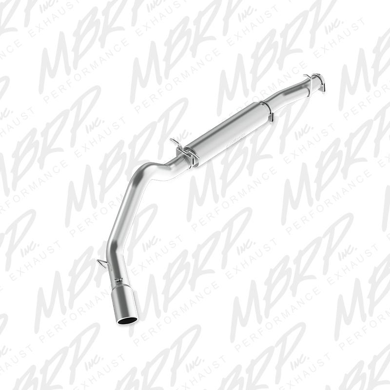 MBRP ARMOR LITE 4-inch aluminized steel cat-back exhaust system for Ford E-350 6.0L with single side exit.