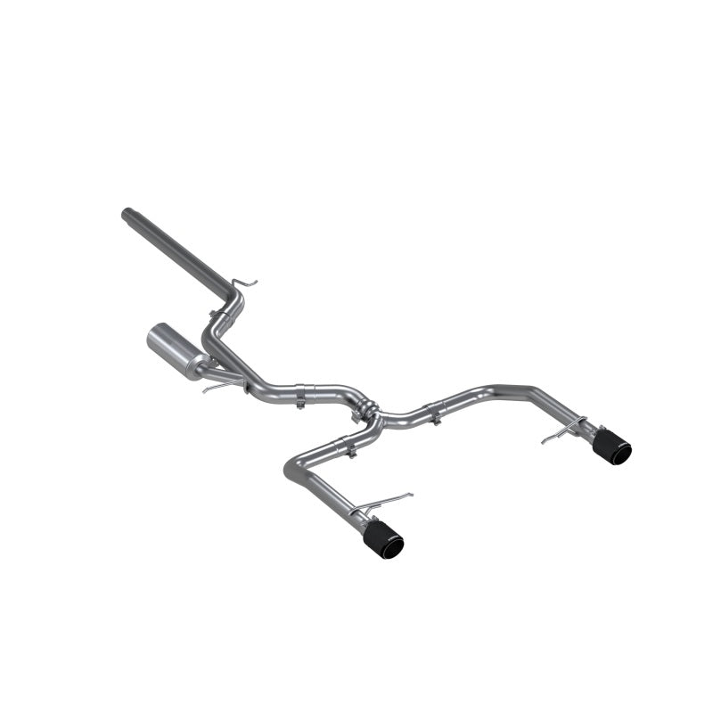 MBRP Armor Pro 3-inch T304 stainless steel cat-back exhaust with dual carbon fiber tips for VW Jetta GLI