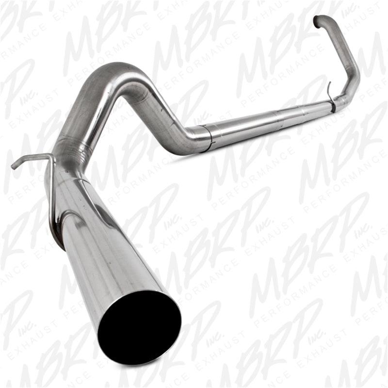 MBRP Armor Plus 4-inch T409 stainless steel turbo-back exhaust system with muffler delete for 7.3L Powerstroke diesel trucks