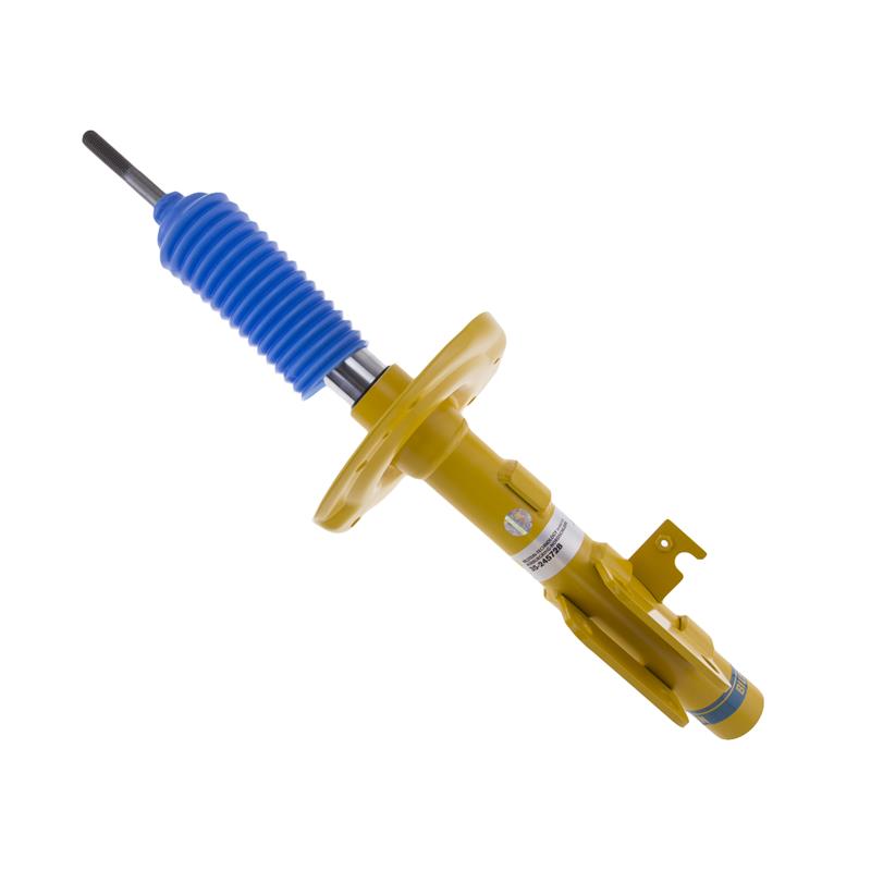 Yellow Bilstein B6 Performance front left monotube strut for 2010-2015 Chevrolet Camaro.