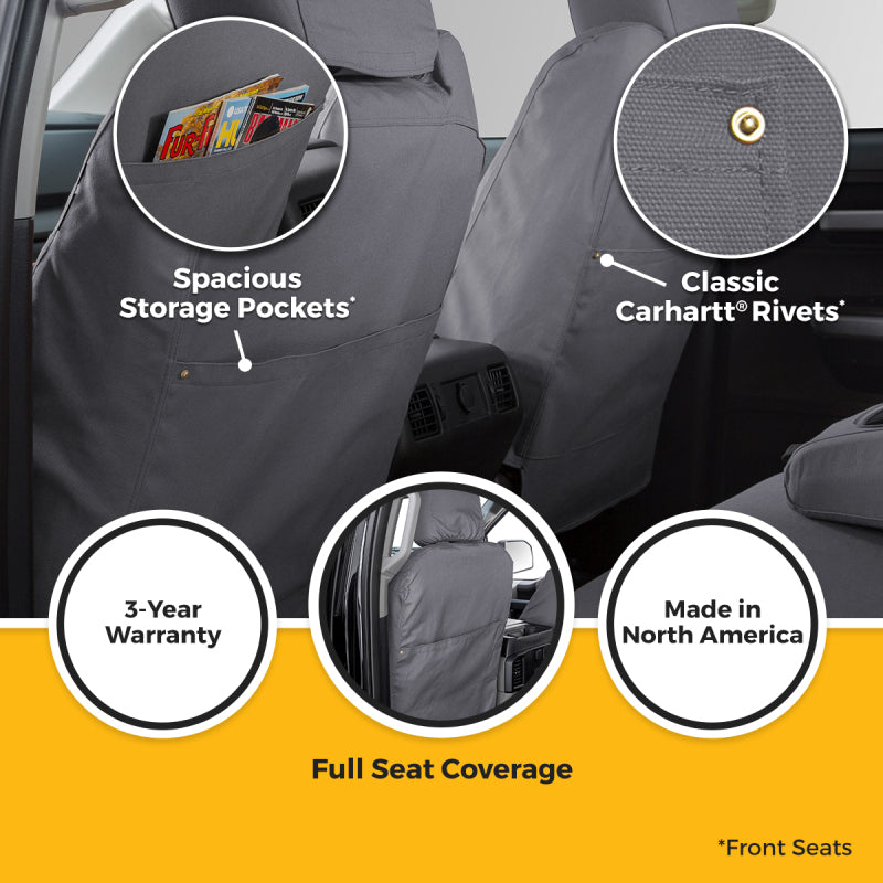 Covercraft 24-25 Toyota Tacoma Carhartt SeatSaver Custom Seat Cover - Gravel