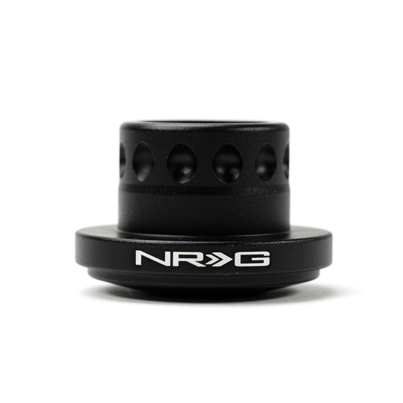 NRG Innovations black short hub adapter for Mazda steering wheel installation
