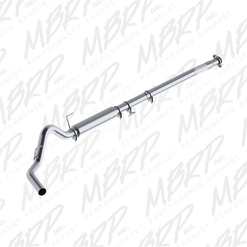 MBRP Armor Lite Series 4-inch aluminized steel single-side exit cat-back exhaust system for Ford F-150.