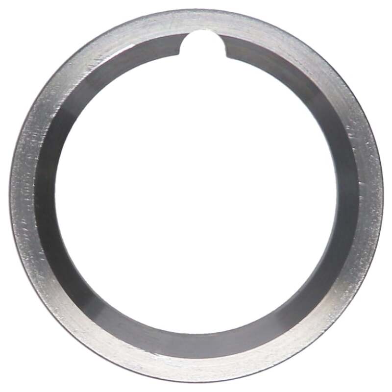Precision-machined circular Manley crankshaft gear spacer for engine timing alignment.