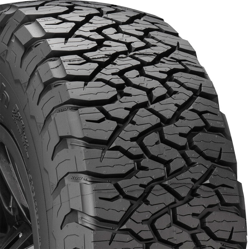 BFGoodrich All Terrain T/A KO3 tire featuring an aggressive all-terrain tread pattern and black sidewall