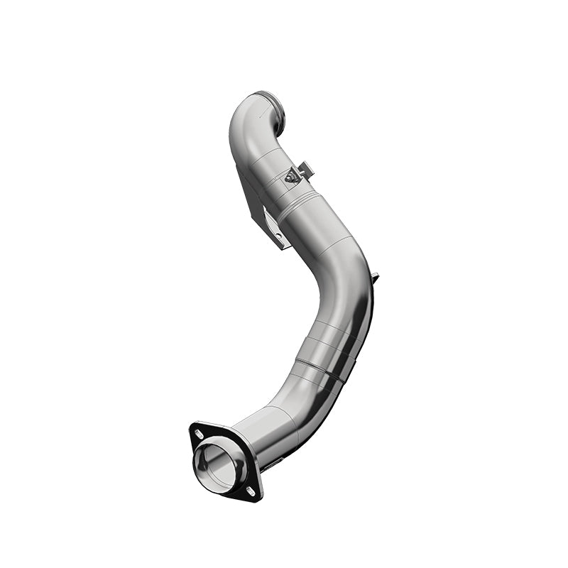 MBRP 4-inch T409 aluminized turbo down-pipe for 2015-2016 Ford Super Duty 6.7L Powerstroke.
