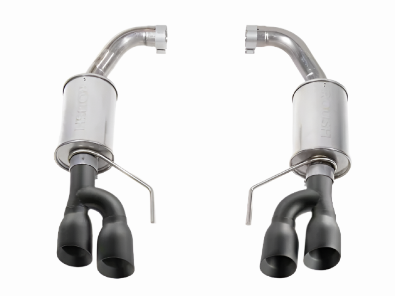 Roush Axle-Back Exhaust System with Black Tips for 2018-2025 Ford Mustang GT