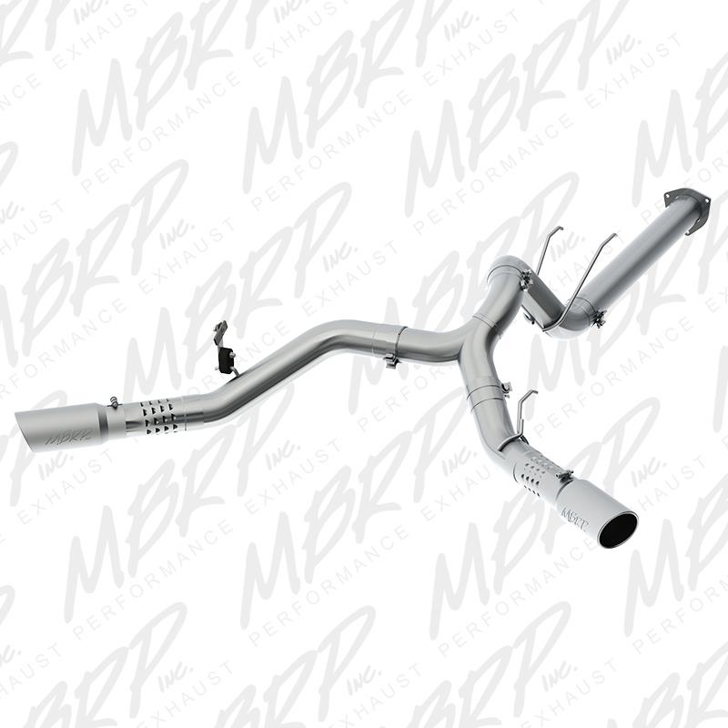 MBRP Armor Plus 4-inch T409 stainless steel filter-back dual exhaust system for 2017-2026 Ford Super Duty
