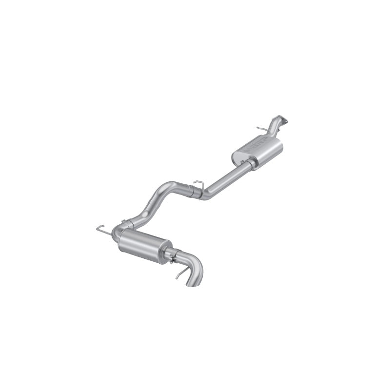 MBRP Armor Pro Series 3-inch T304 stainless steel cat-back exhaust system with high-clearance rear exit for Ford Bronco.