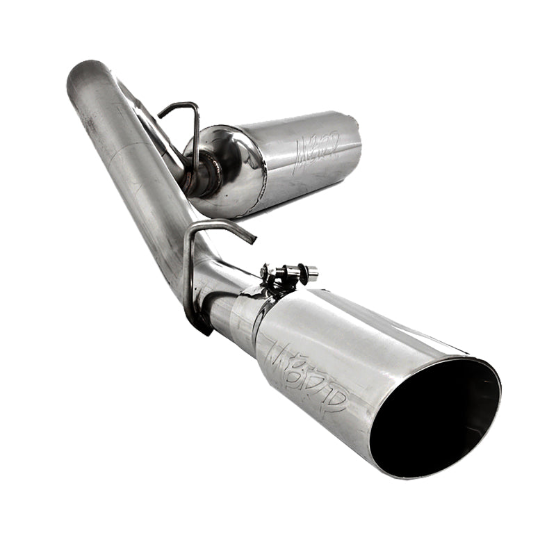 MBRP ARMOR PLUS Series T409 stainless steel cat-back exhaust system with polished tip for 1997-1999 Jeep Wrangler TJ