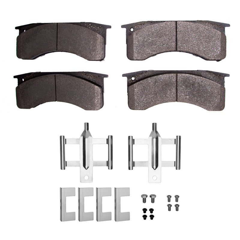 DFC 4000 HybriDynamic brake pads with premium installation hardware kit for Blue Bird Vision buses.