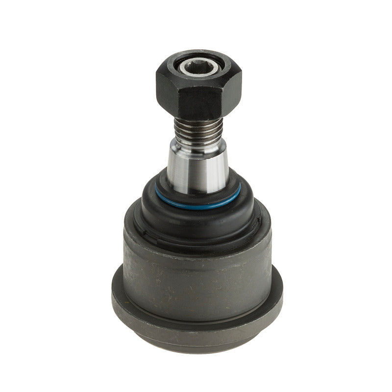 MOOG QuickSteer front upper ball joint featuring a heavy-duty steel housing and premium rubber dust boot.