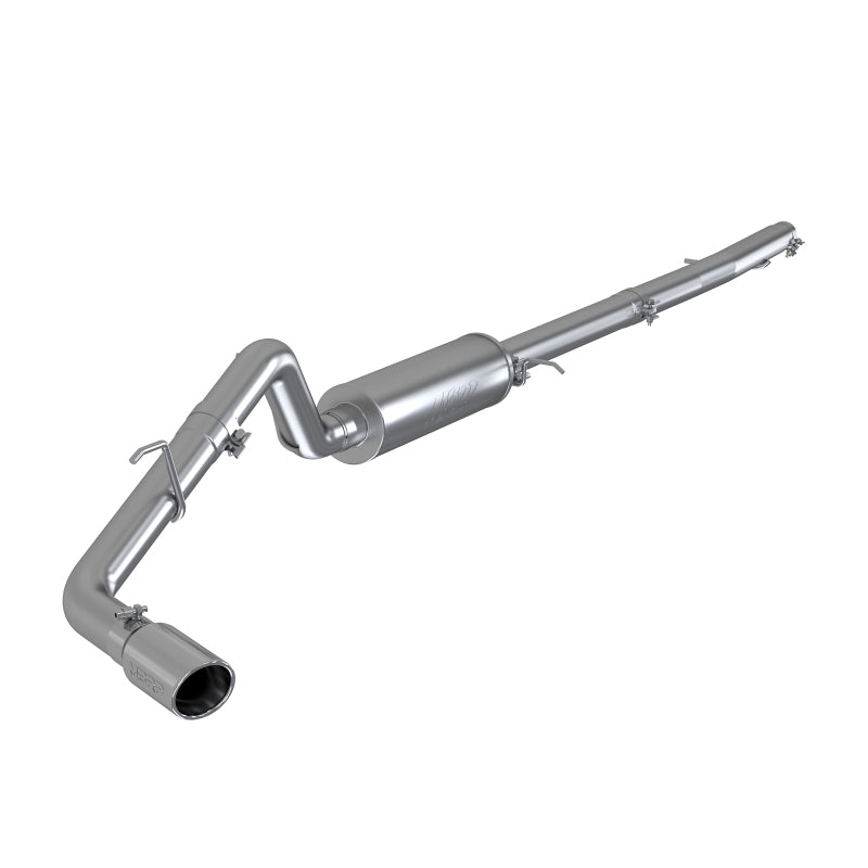 MBRP Armor Pro Series T304 stainless steel 3-inch cat-back exhaust system with 4-inch tip for 2019-2023 Ford Ranger.