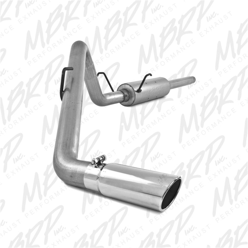 MBRP ARMOR LITE aluminized steel cat back single side exit exhaust system with stainless steel tip